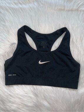 Nike Dri-FIT Black Racerback Sports Bra
